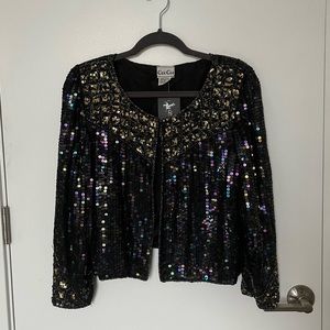 Vintage Sequin Party Blazer